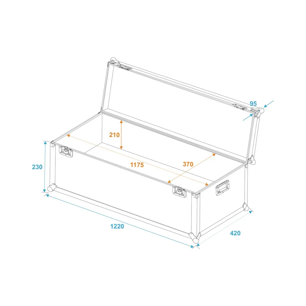 ROADINGER Universal-Transport-Case 120x40x30cm