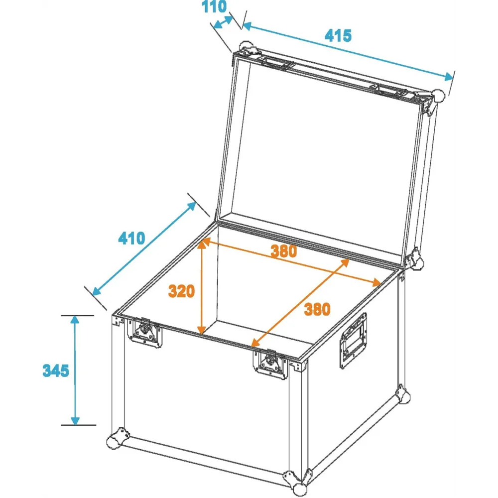ROADINGER Universal-Transport-Case 40x40cm