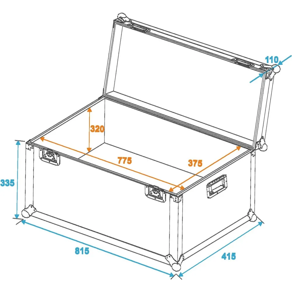 ROADINGER Universal-Transport-Case 80x40cm