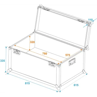 ROADINGER Universal-Transport-Case 80x60cm