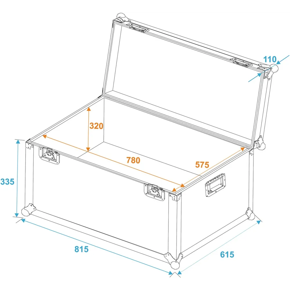 ROADINGER Universal-Transport-Case 80x60cm