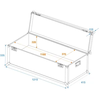 ROADINGER Universal-Transport-Case 120x40cm