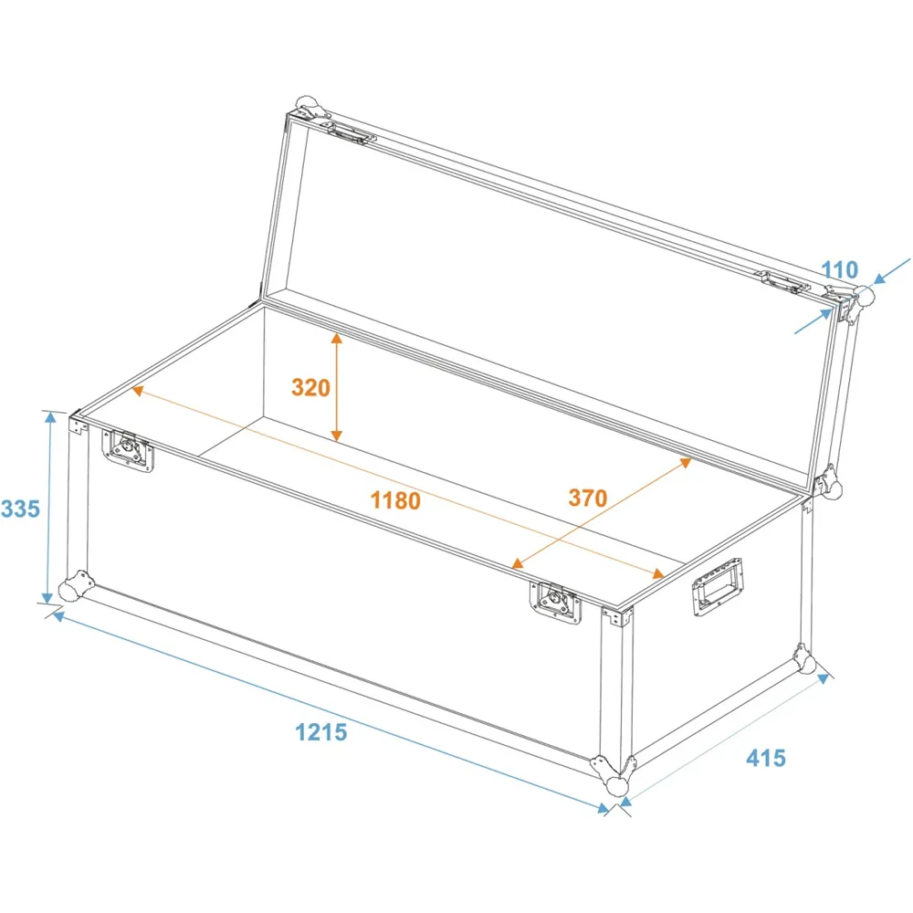 ROADINGER Universal-Transport-Case 120x40cm