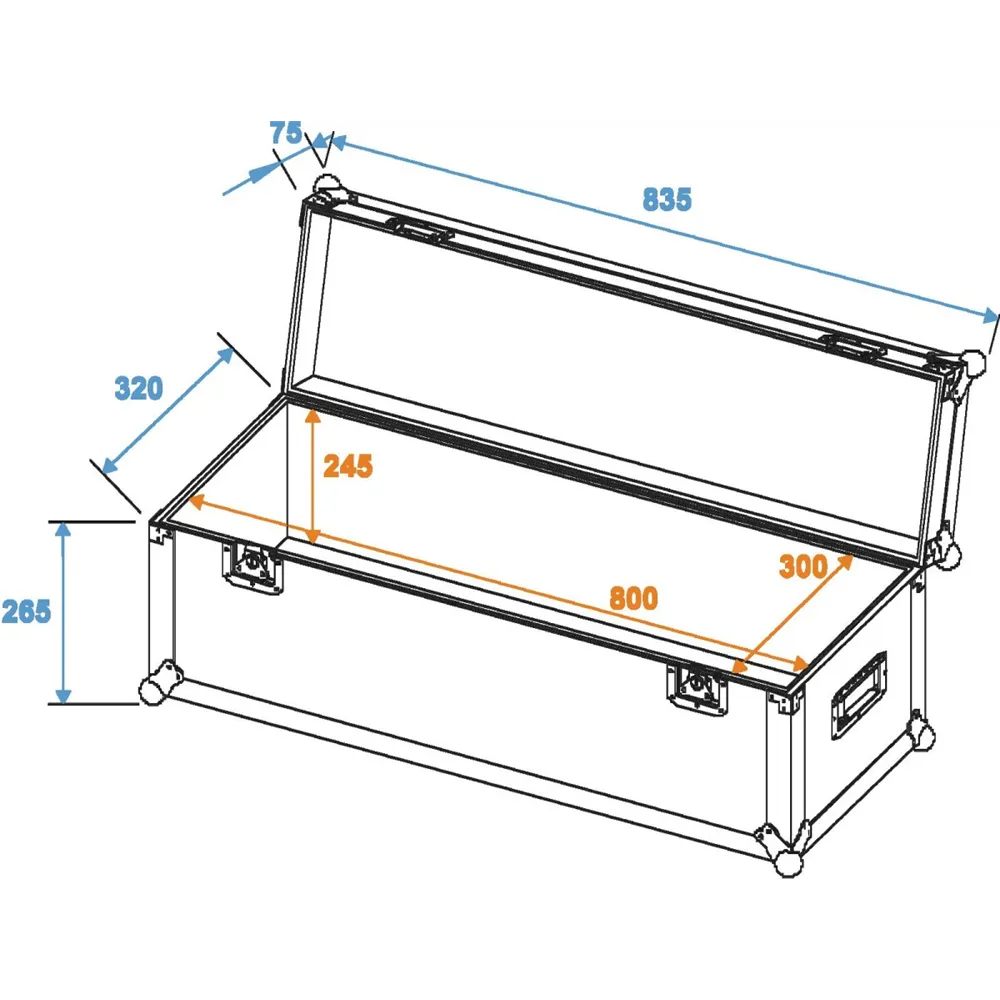 ROADINGER Universal-Case Profi 80x30x30cm