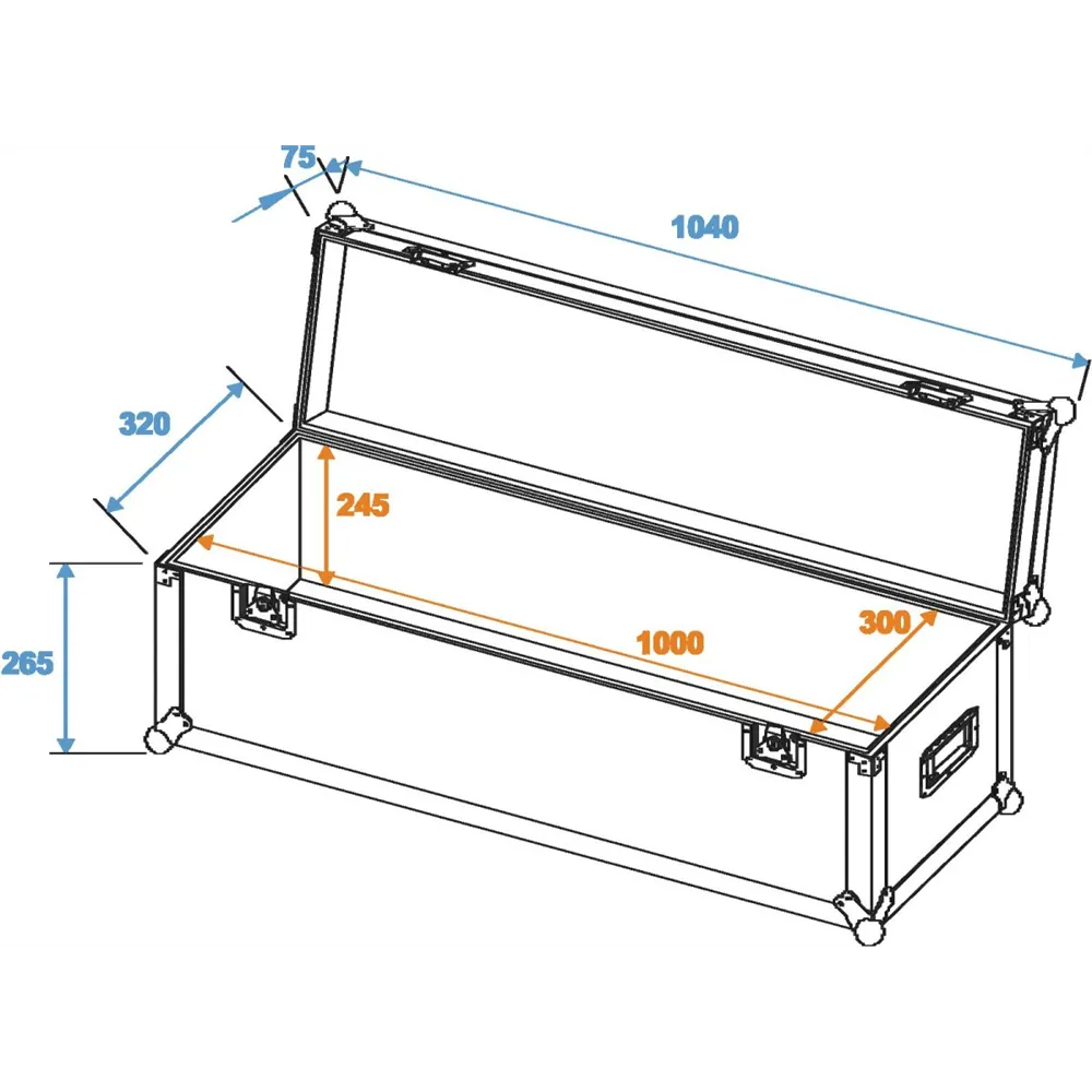 ROADINGER Universal-Case Profi 100x30x30cm
