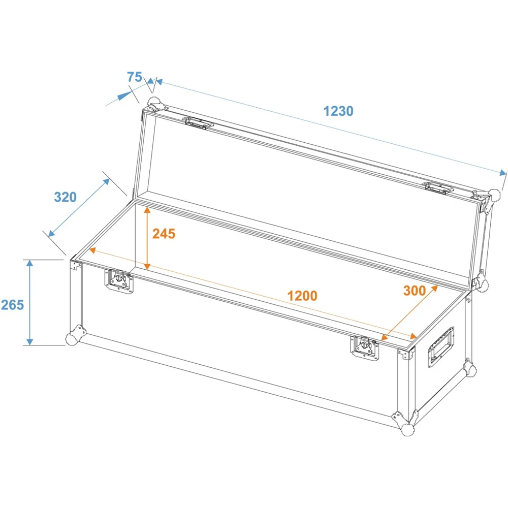 ROADINGER Universal-Case Profi 120x30x30cm