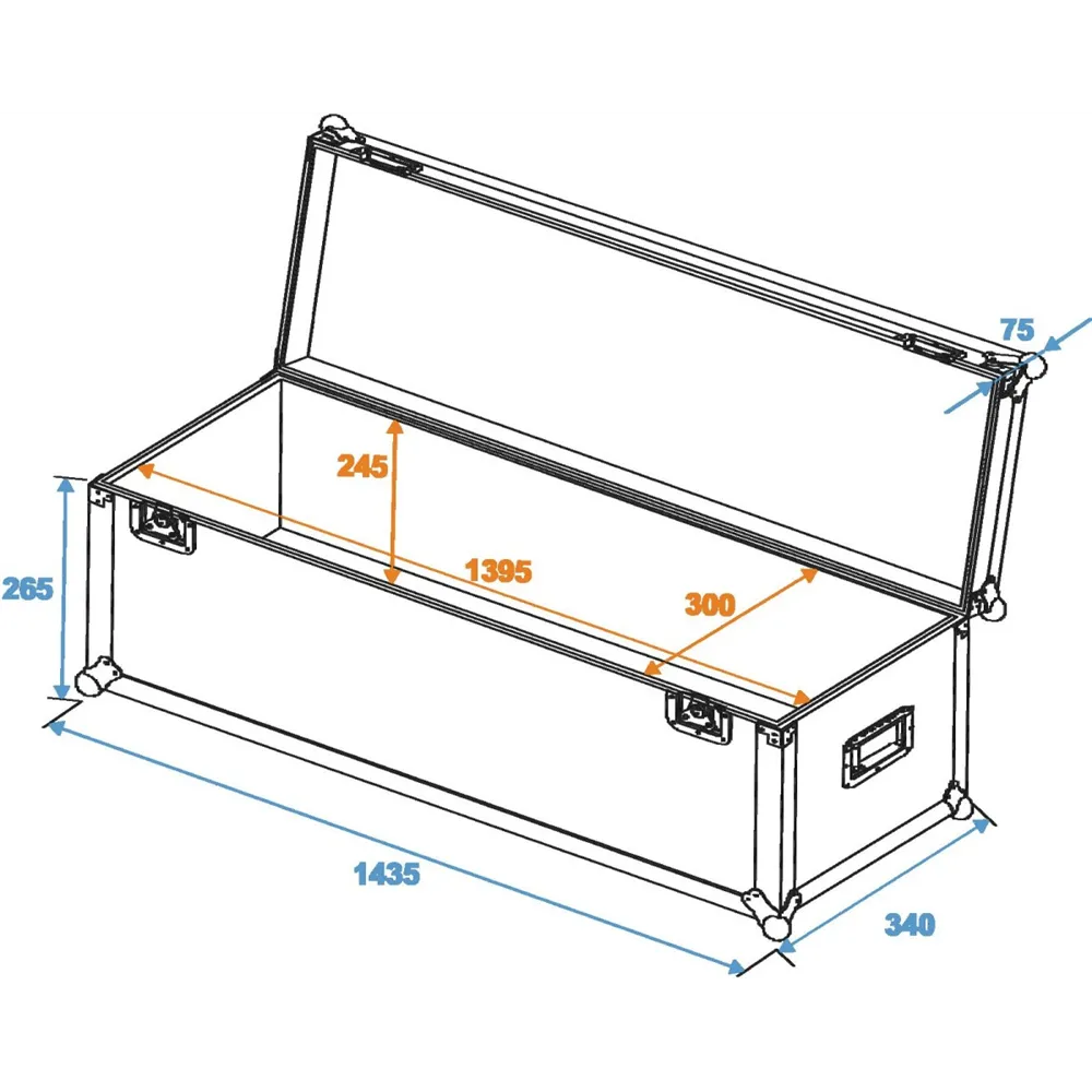ROADINGER Universal-Case Profi 140x30x30cm