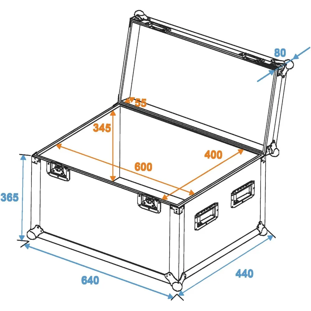 ROADINGER Universal-Case Profi 60x40x40cm