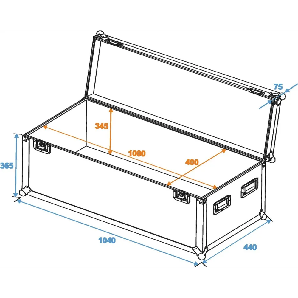 ROADINGER Universal-Case Profi 100x40x40cm