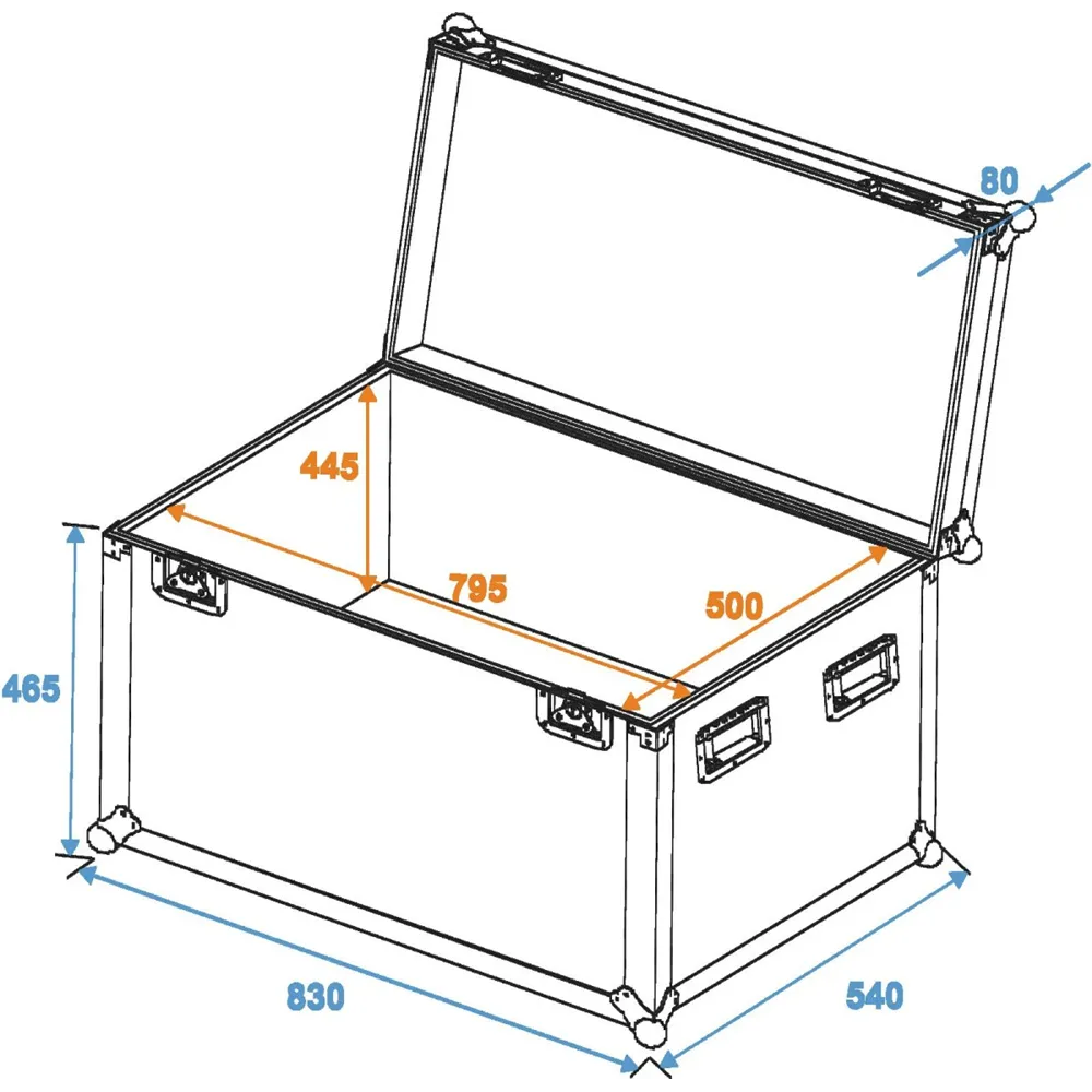 ROADINGER Universal-Case Profi 80x50x50cm