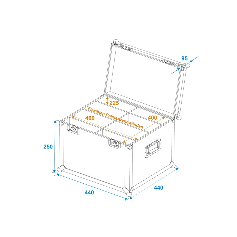 ROADINGER Universal-Transport-Case TDV-40 40x40x30cm