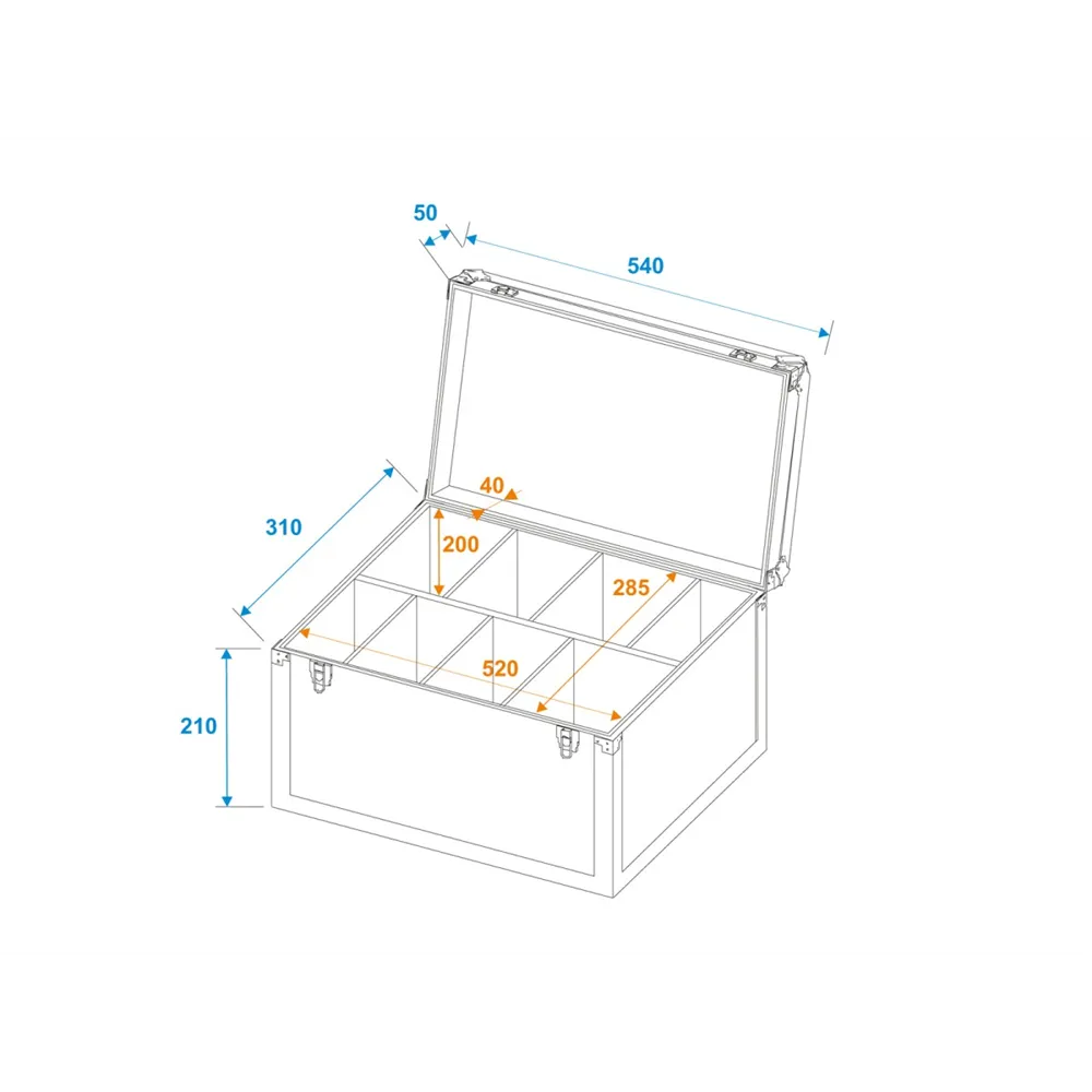 ROADINGER Universal-Koffer-Case TDV-1