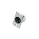 OMNITRONIC XLR Einbaustecker 3pol Nickel 10 Stk