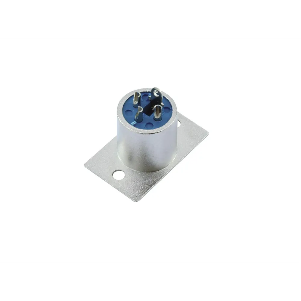 OMNITRONIC XLR Einbaustecker 3pol Nickel 10 Stk