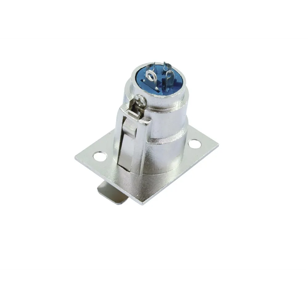 OMNITRONIC XLR Einbaubuchse 3pol Nickel 10x