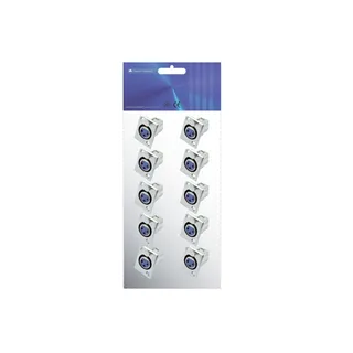 OMNITRONIC XLR Einbaubuchse 3pol Nickel 10x
