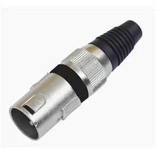 OMNITRONIC XLR Stecker 3pol sw 10x