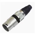 OMNITRONIC XLR Stecker 3pol sw 10x