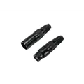 OMNITRONIC XLR Buchse/Stecker Set 3pol schwarzes Gehäuse 5x