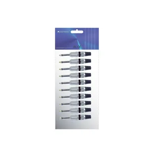 OMNITRONIC Klinkenstecker 6,3 mono sw ROAD 10x