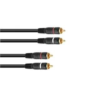 OMNITRONIC Cinch Kabel 2x2 5m