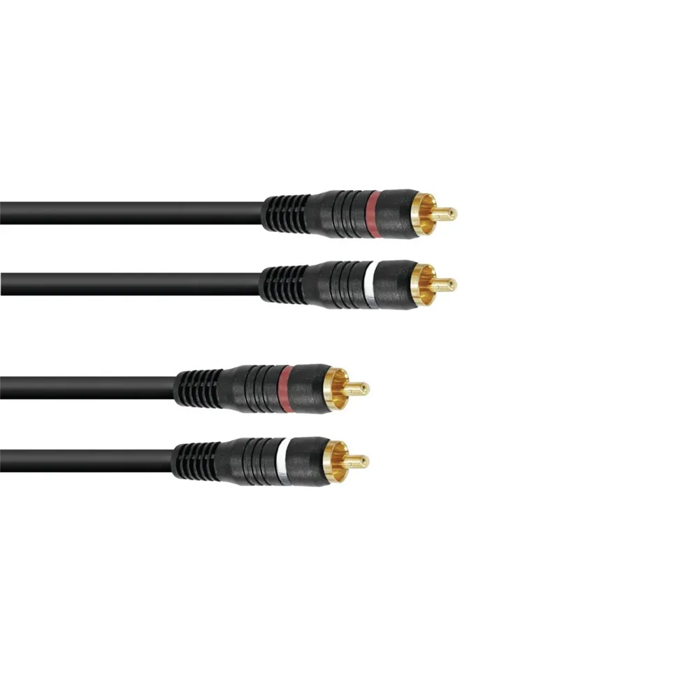 OMNITRONIC Cinch Kabel 2x2 5m