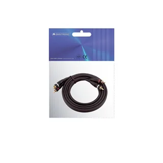 OMNITRONIC Cinch Kabel 2x2 Erdung 1,5m