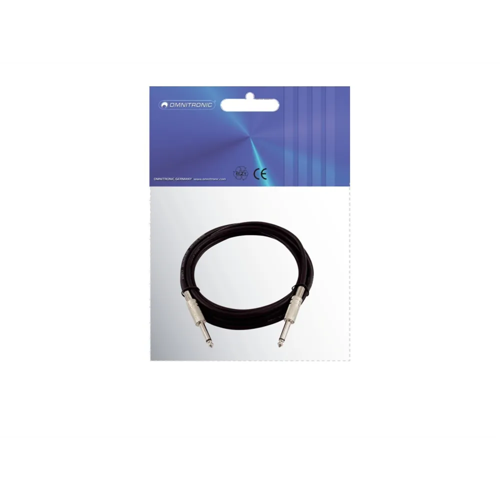 OMNITRONIC Klinkenkabel 6,3 mono 6m sw