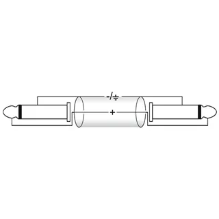 OMNITRONIC Klinkenkabel 6,3 mono 10m sw