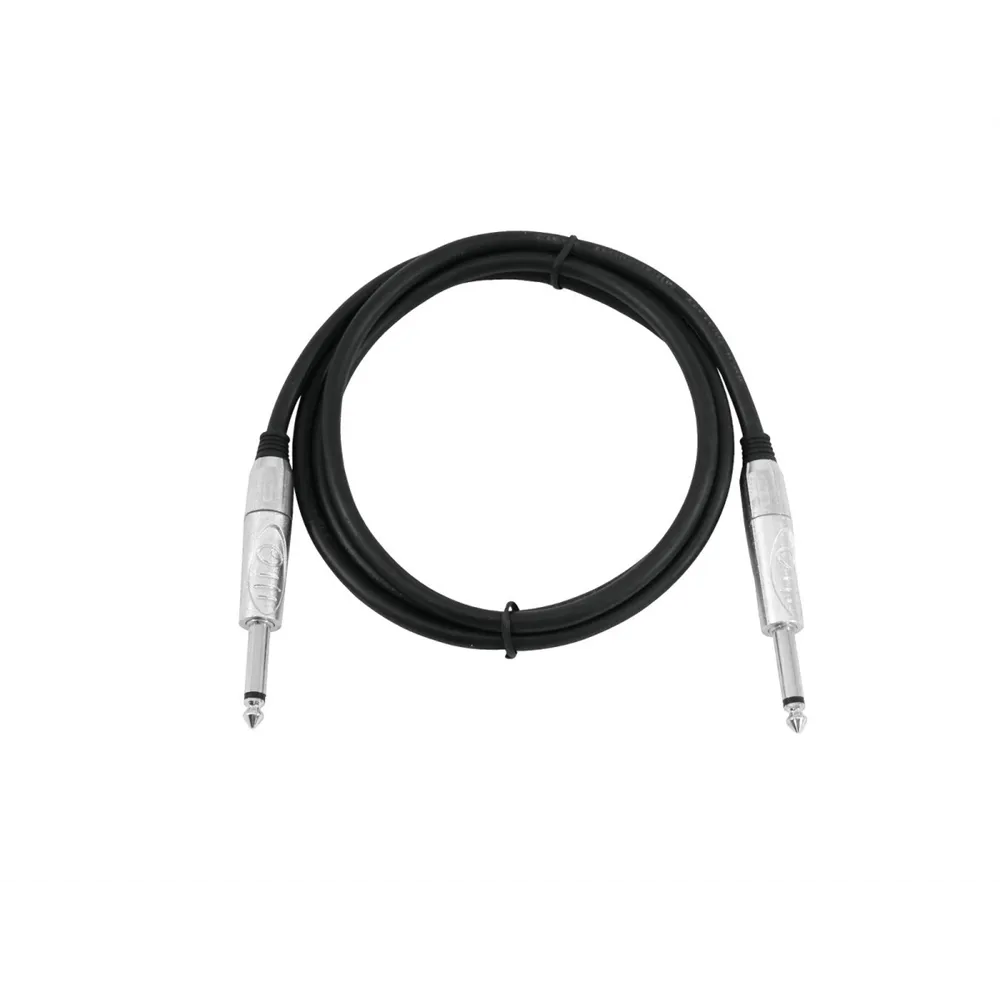 OMNITRONIC Klinkenkabel 6,3 mono 1m sw ROAD