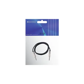 OMNITRONIC Klinkenkabel 6,3 stereo 1m sw ROAD