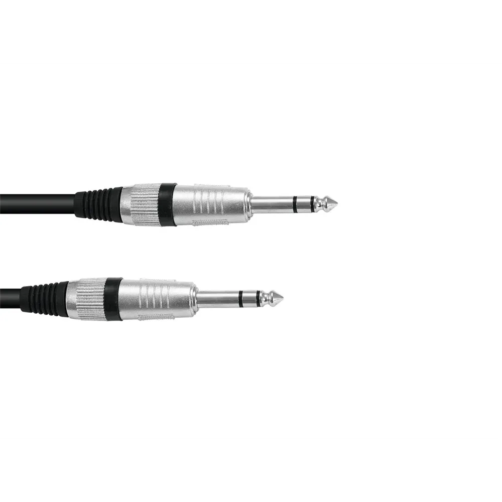 OMNITRONIC Klinkenkabel 6,3 stereo 3m sw ROAD