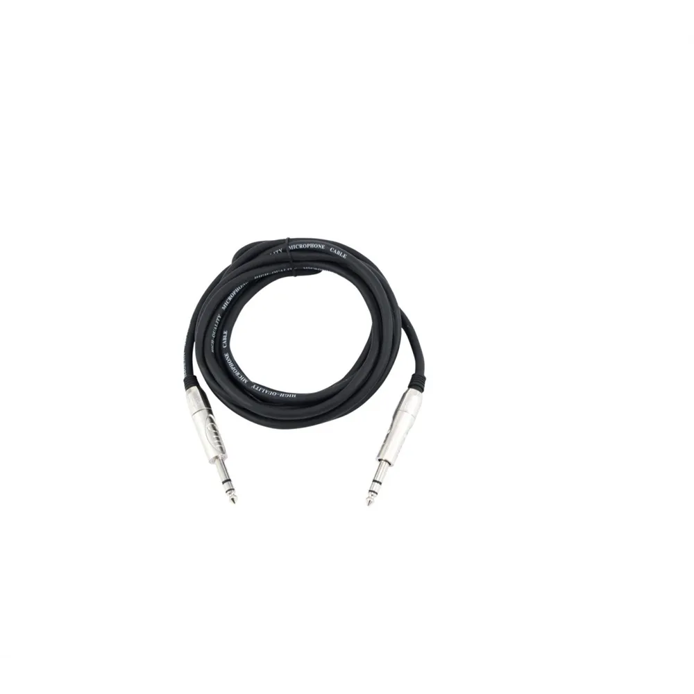 OMNITRONIC Klinkenkabel 6,3 stereo 3m sw ROAD