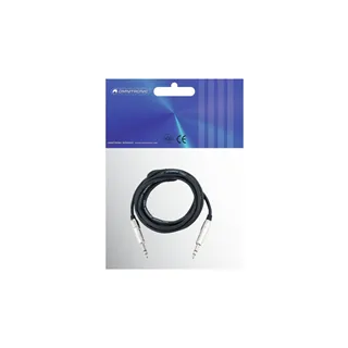 OMNITRONIC Klinkenkabel 6,3 stereo 3m sw ROAD