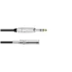 OMNITRONIC Klinkenverlängerung 6,3 stereo 3m sw