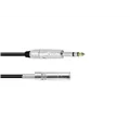 OMNITRONIC Klinkenverlängerung 6,3 stereo 3m sw