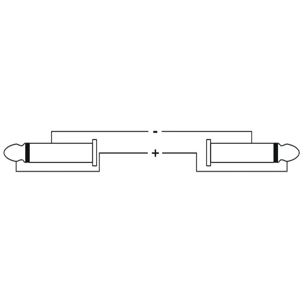 OMNITRONIC Lautsprecherkabel Klinke 2x1,5 1,5m sw