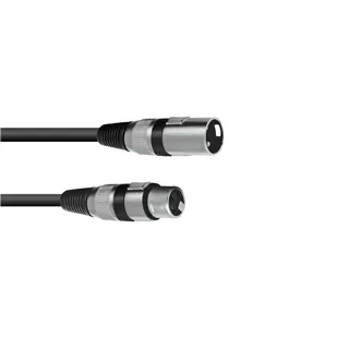 OMNITRONIC XLR Kabel 3pol 1m sw