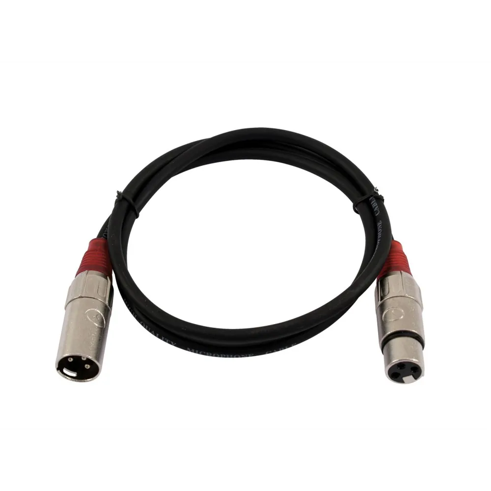 OMNITRONIC XLR Kabel 3pol 1,5m sw/rt