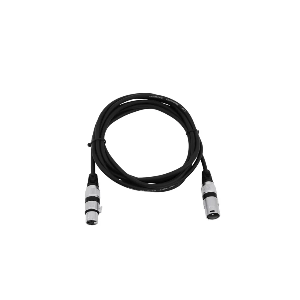 OMNITRONIC XLR Kabel 3pol 3m sw