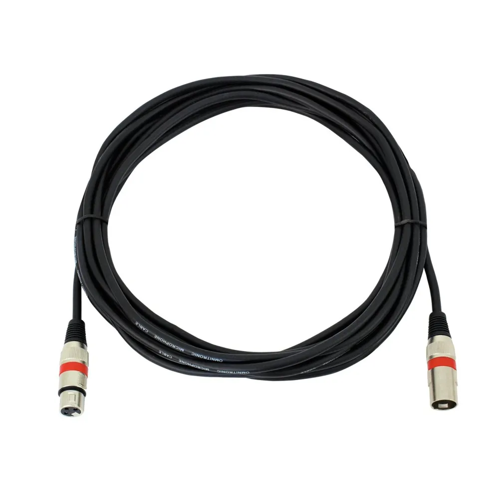 OMNITRONIC XLR Kabel 3pol 7,5m sw/rt