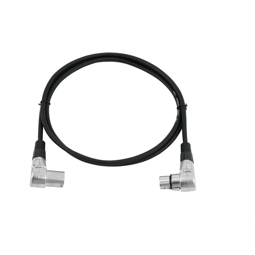 OMNITRONIC XLR Kabel 3pol 1,5m 90° sw