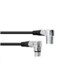 OMNITRONIC XLR Kabel 3pol 3m 90° sw