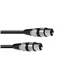 OMNITRONIC Adapterkabel XLR(F)/XLR(F) 0,2m sw