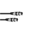 OMNITRONIC Adapterkabel XLR(F)/XLR(F) 0,2m sw