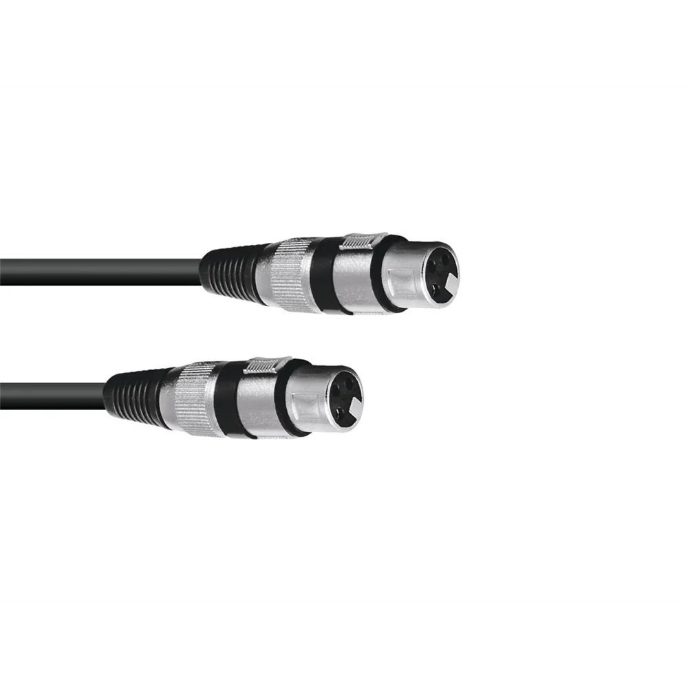 OMNITRONIC Adapterkabel XLR(F)/XLR(F) 0,2m sw