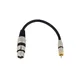 OMNITRONIC Adapterkabel XLR(F)/Cinch(M) 0,2m sw