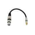 OMNITRONIC Adapterkabel XLR(F)/Cinch(M) 0,2m sw