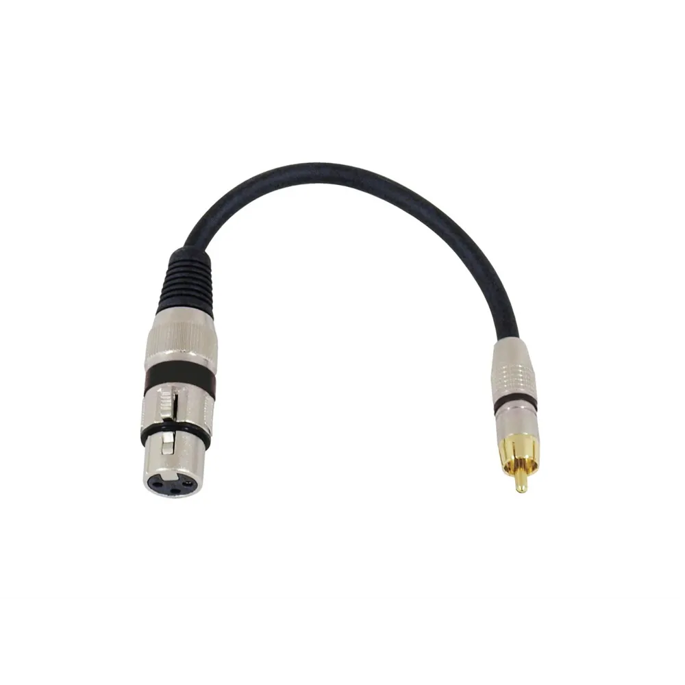 OMNITRONIC Adapterkabel XLR(F)/Cinch(M) 0,2m sw