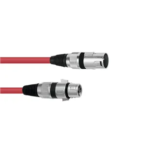 OMNITRONIC XLR Kabel 3pol 1m rt